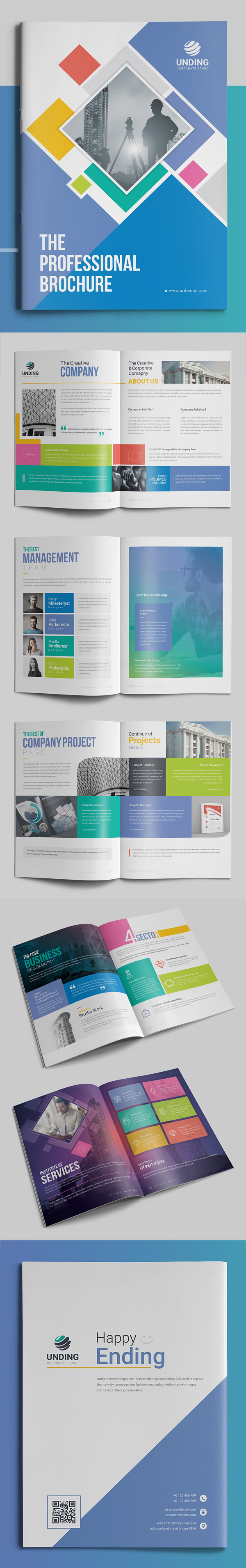 100 Professional Corporate Brochure Templates - 54