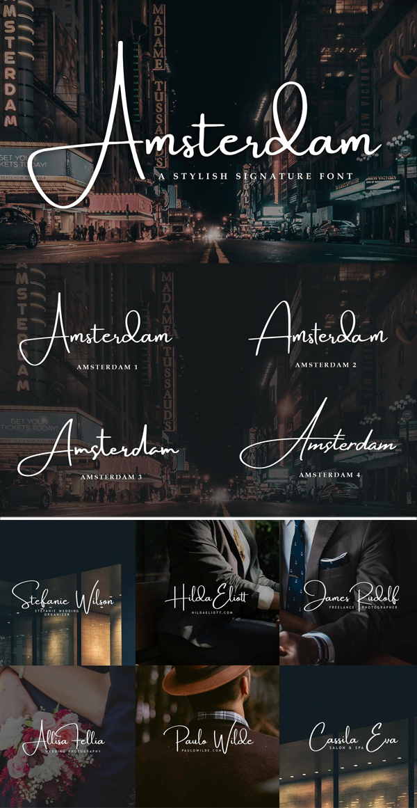 Amsterdam Elegant Fonts