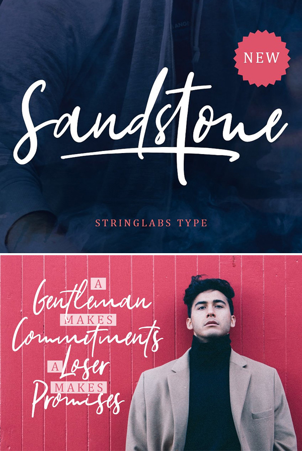 Sandstone – Handwritten Script