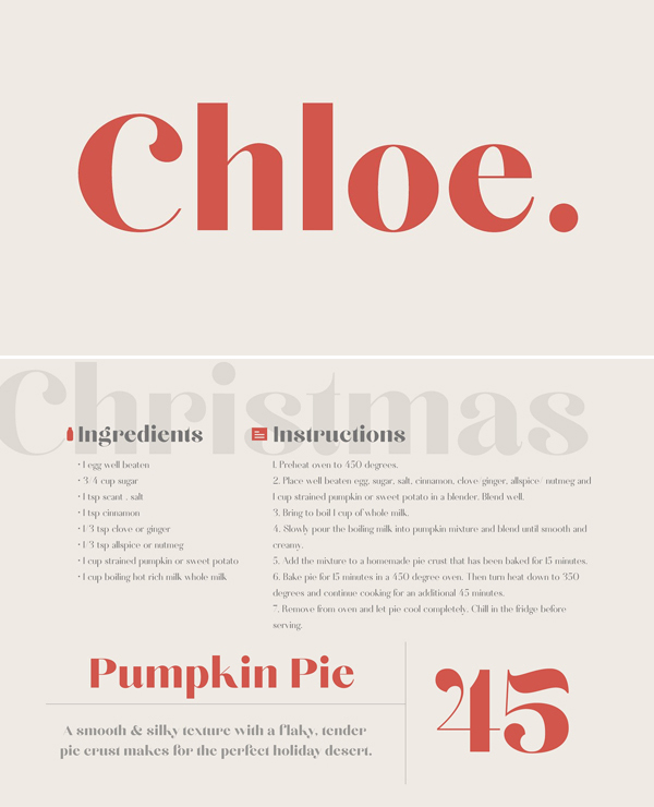 Chloe – A Classic Typeface