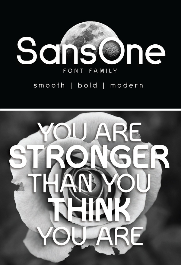 SansOne Font Family