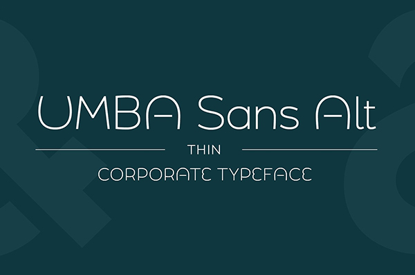 Umba Sans Alt Thin Font