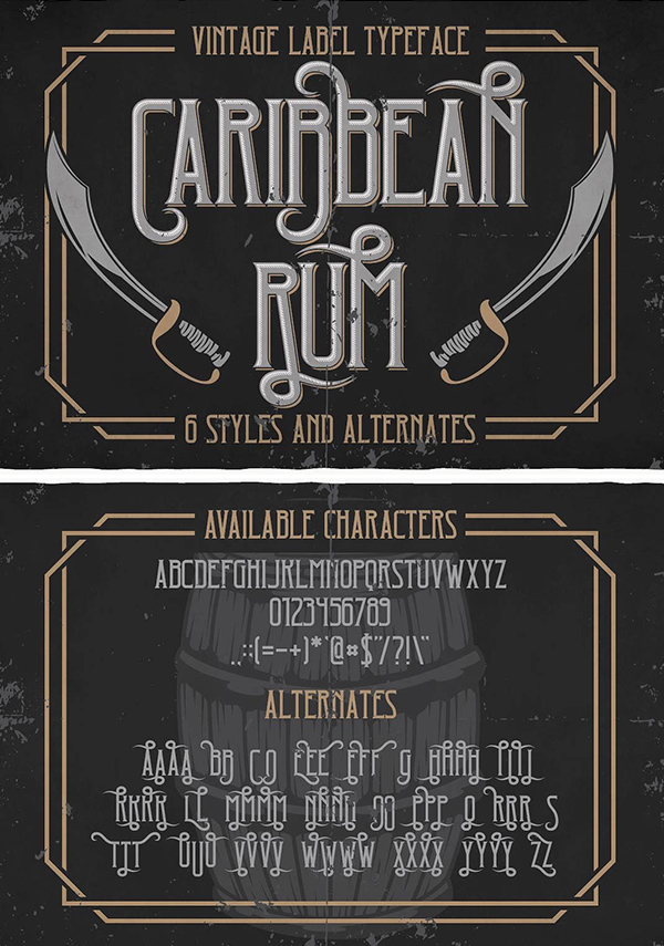 Caribbean Rum Typeface