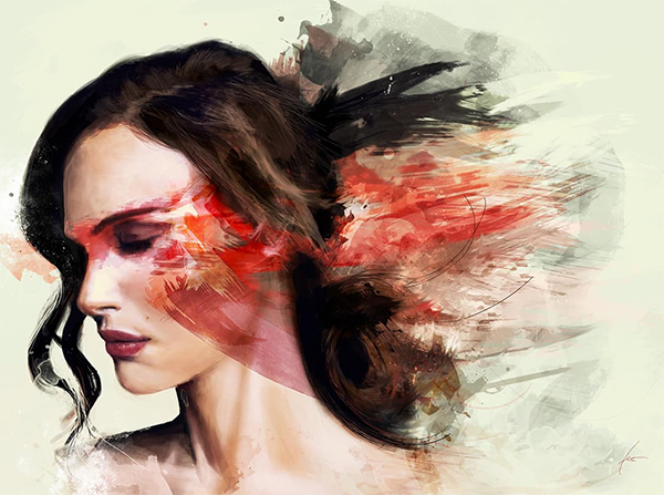 The Digital Painting of Natalie Portman