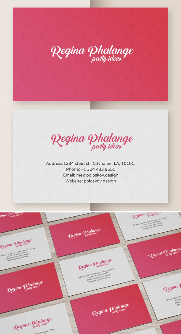 Party Business Card Template Design