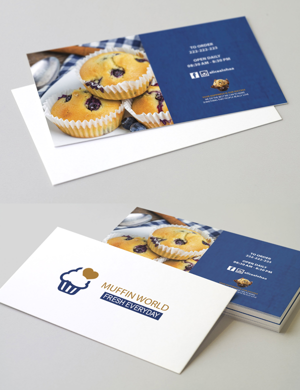 Muffin World Business Card Template