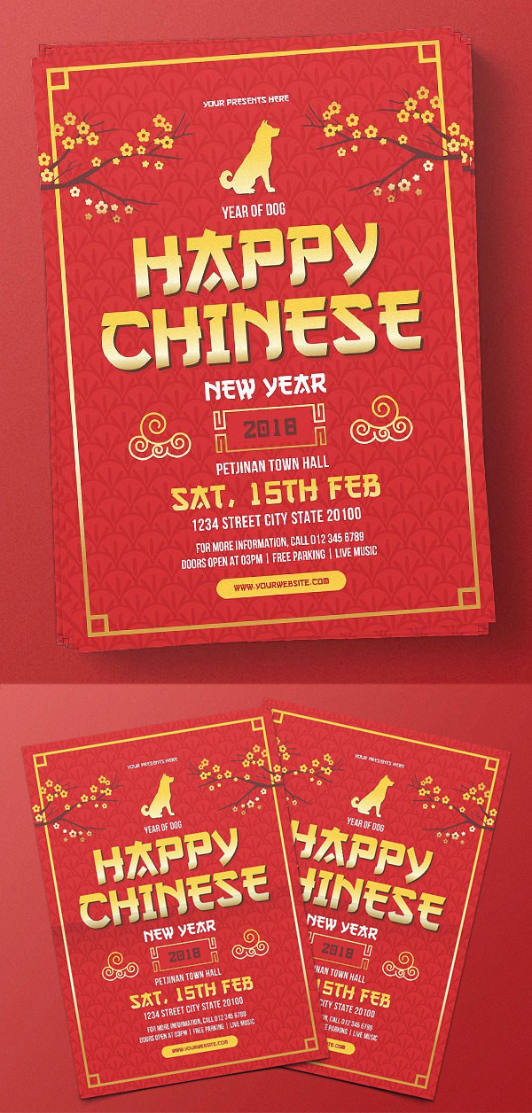 Chinese New Year Flyer Design