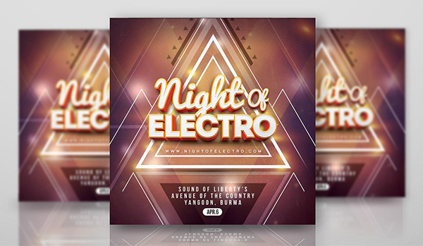 Night Of Electro Flyer Template