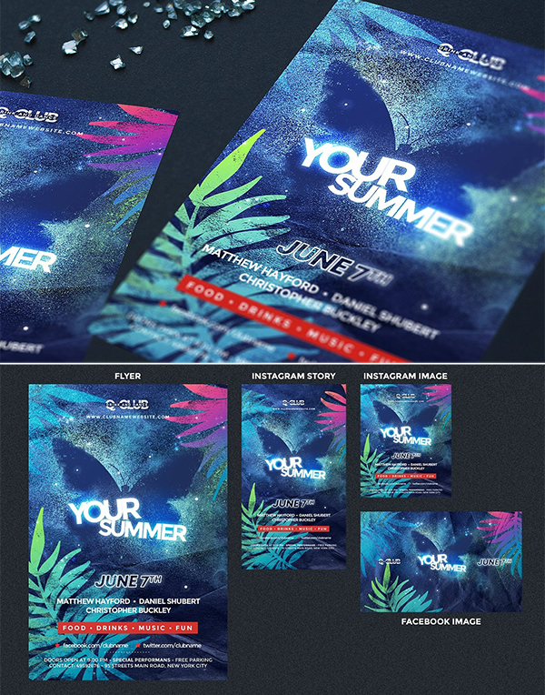 Cool Party Flyer Template