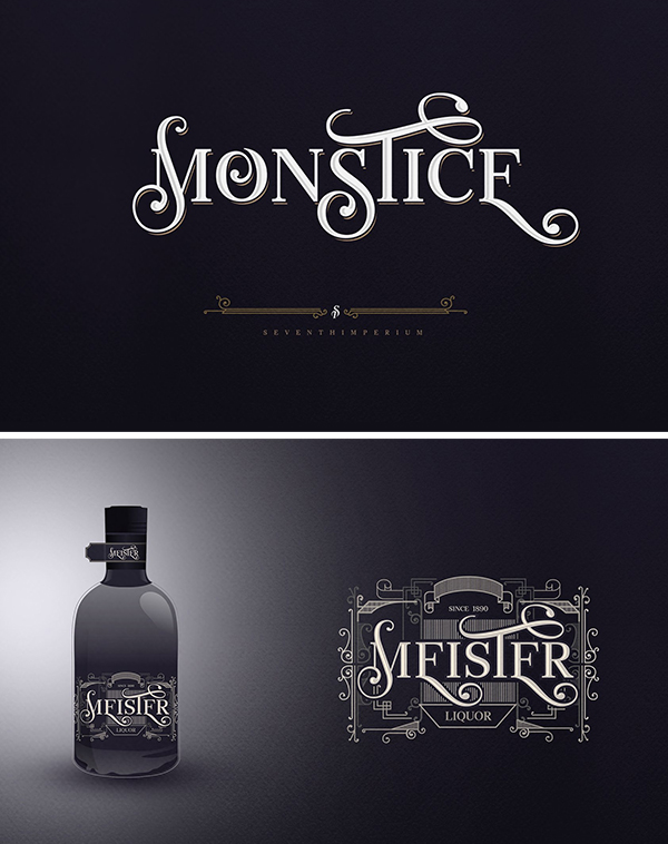 Monstice Family Fonts + Extras