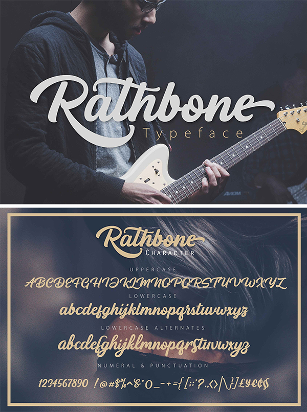 RATHBONE script Font