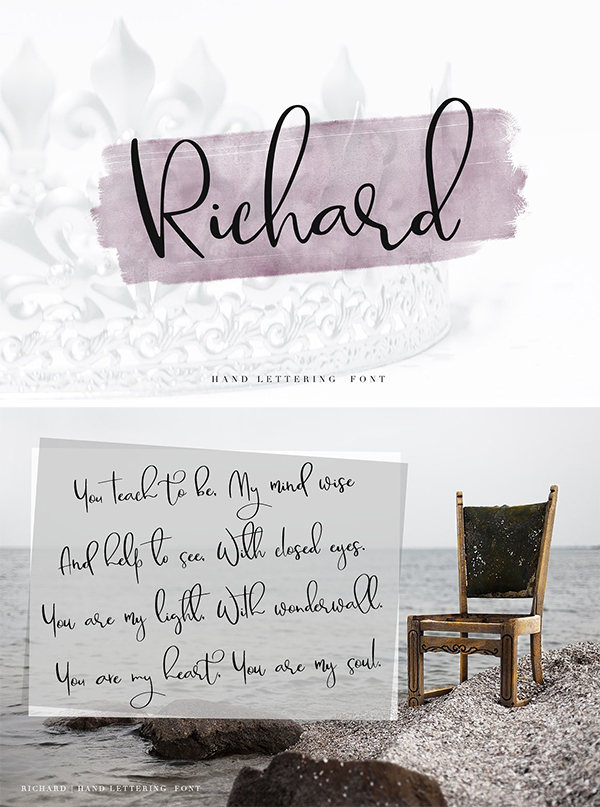 Richard script Font