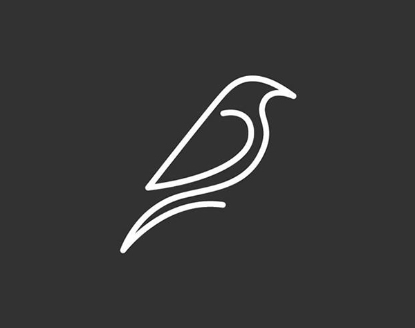 bird line Art Logo Design