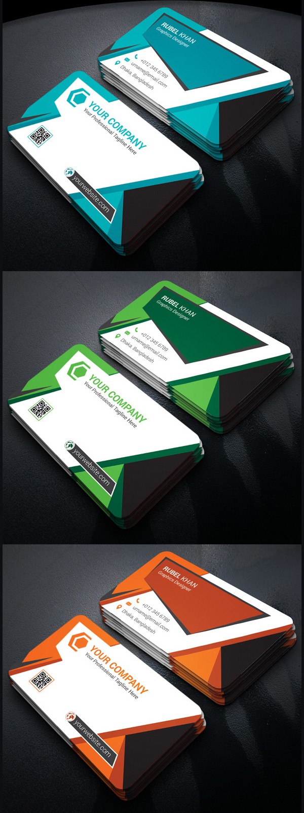 Corporate Business Card Print Ready Free