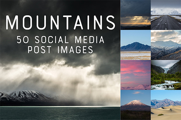 50 SocialMedia Backdrops - Mountains