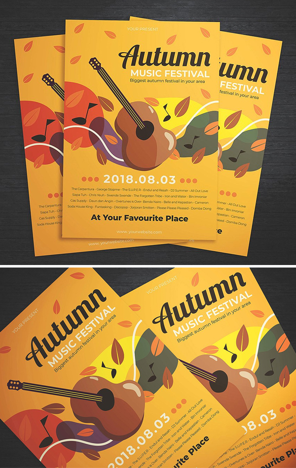 Autumn Music Festival Flyer