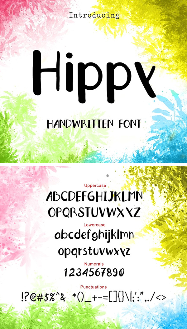 Hippy Hand Drawn Font