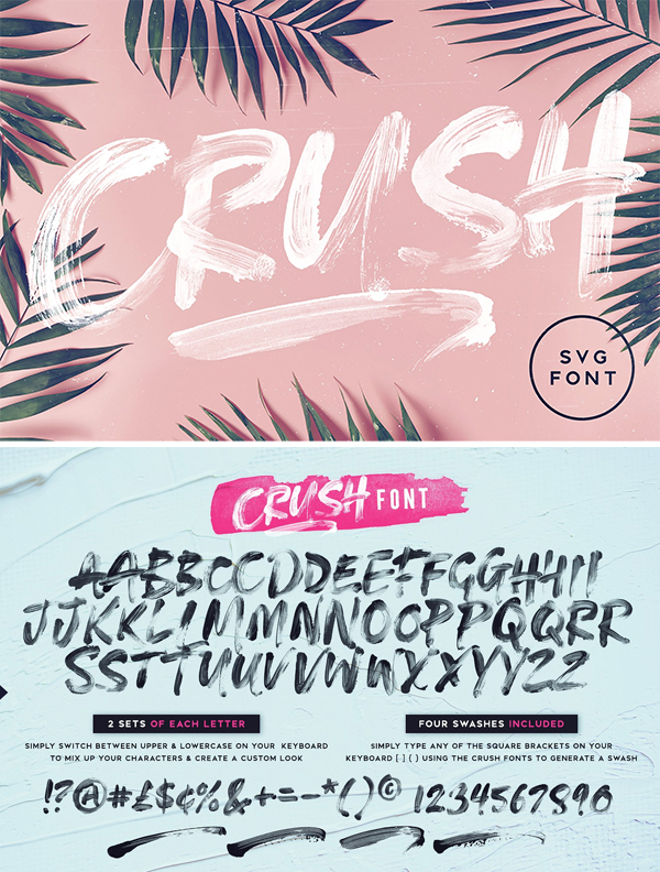 CRUSH SVG Font