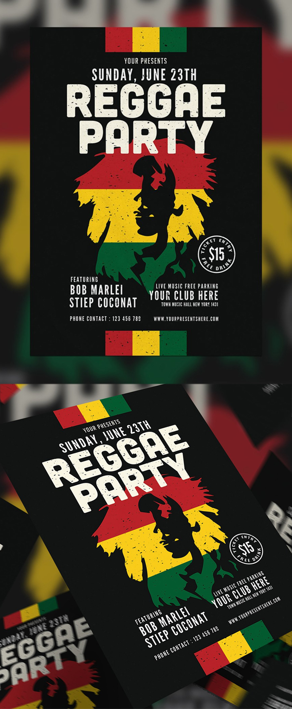 Reggae Party Flyer