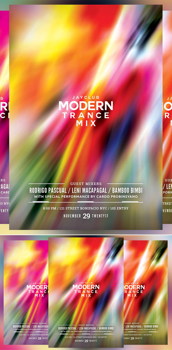 Modern Trance Mix Flyer
