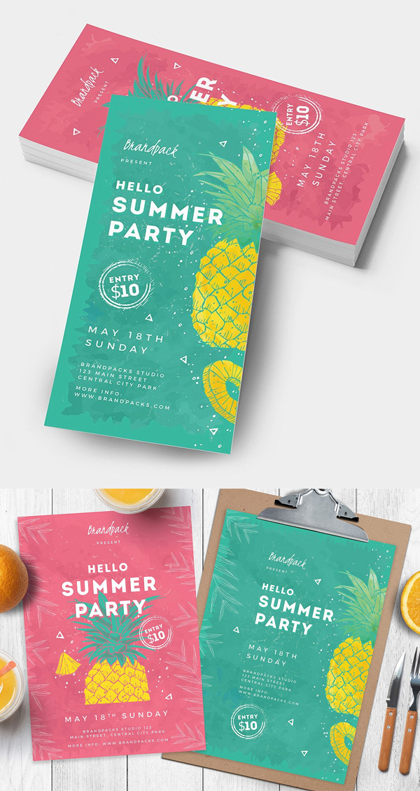 Minimal Summer Poster / Flyers