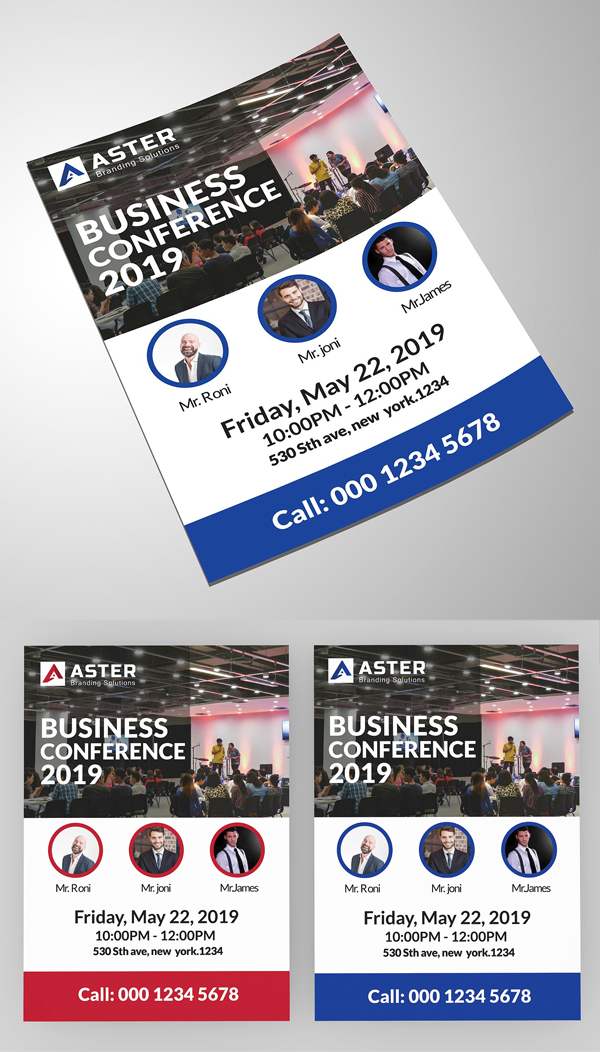 Business conference flyer