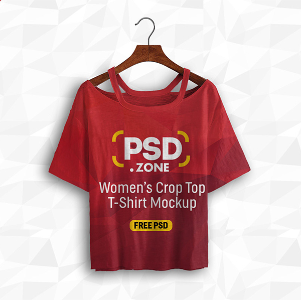 Women’s Crop Top Mockup PSD