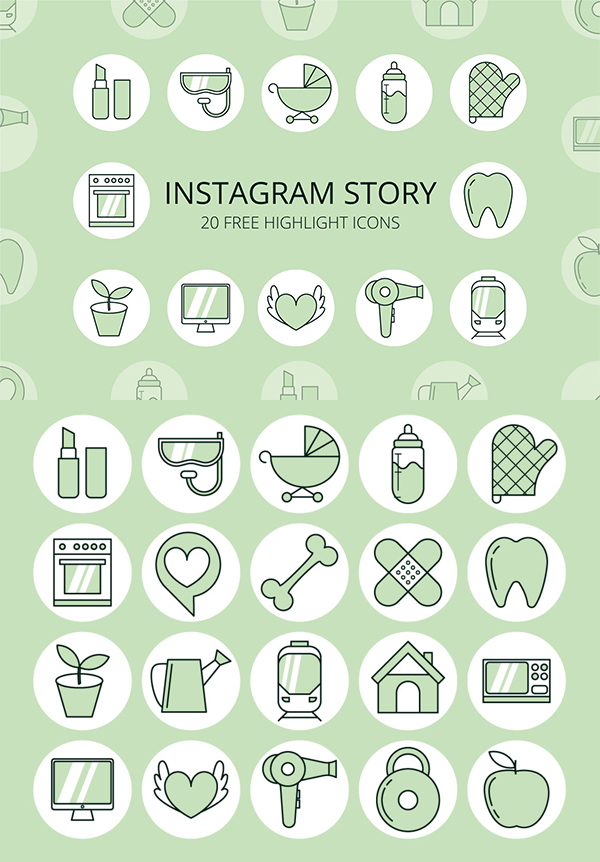 Instagram Story Highlight Free Icons