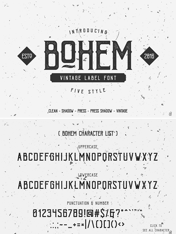 Bohem Typeface