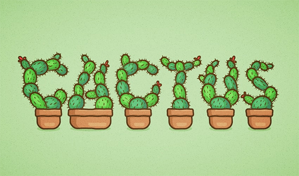 How to Create a Cactus Text Effect in Adobe Illustrator