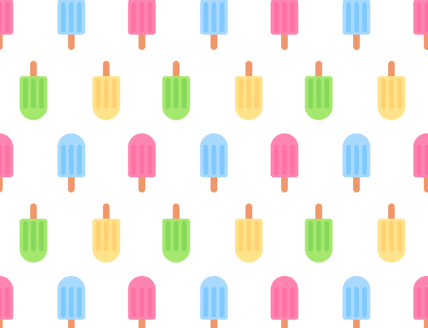 Draw a Summer Ice Cream Seamless Pattern in 10 Easy Steps