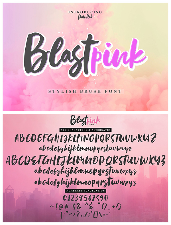 New Font | Blastpink Script