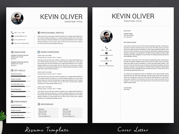 One Page Modern Resume Template