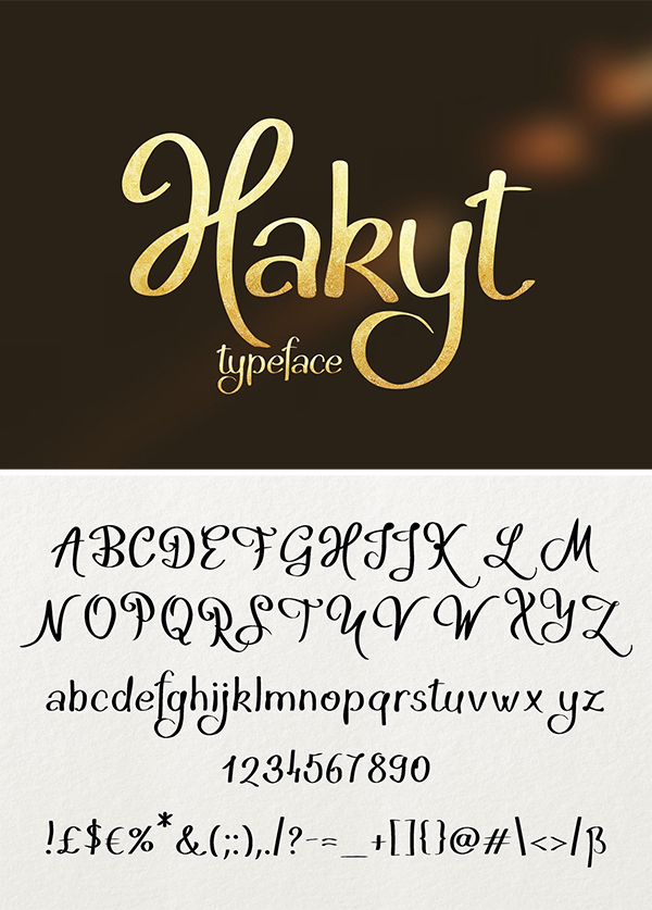 Hakyt Lettered Typeface