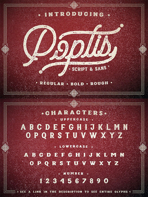 Poptis & Heaver Font