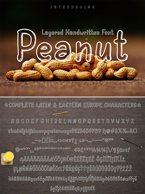 Peanut Handwritten Font