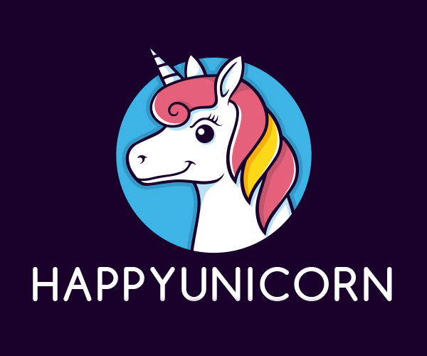 Colorful Unicorn Logo