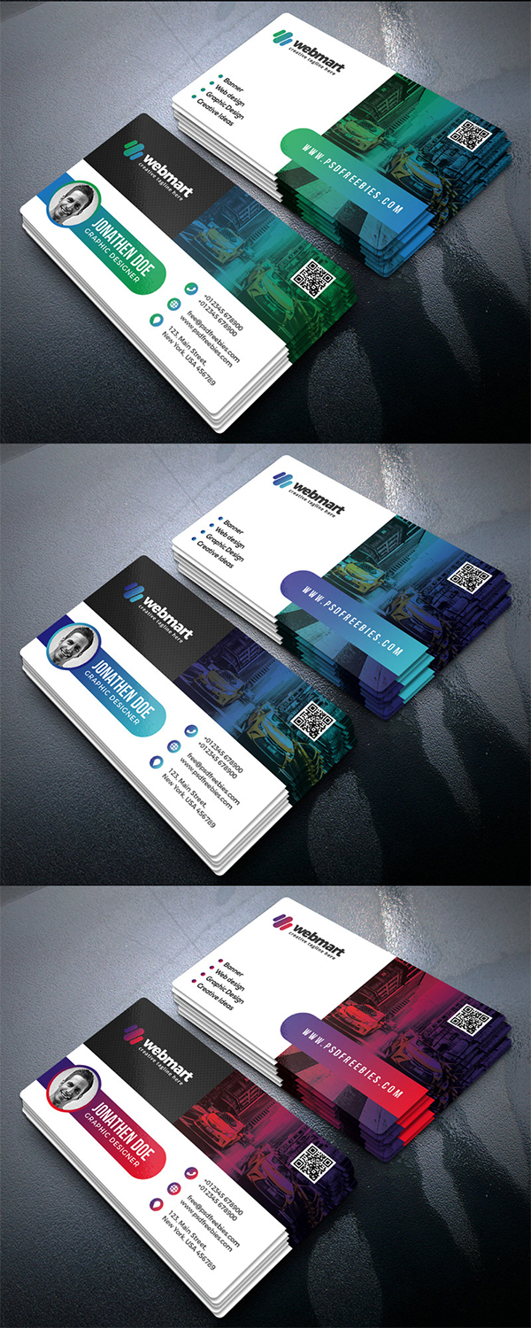 Modern Business Card Designs PSD