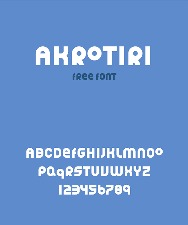 AKROTIRI Free Display Font