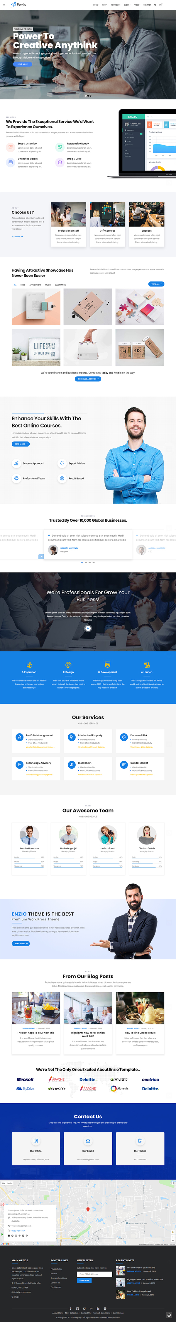 Enzio - Responsive Business WordPress Theme
