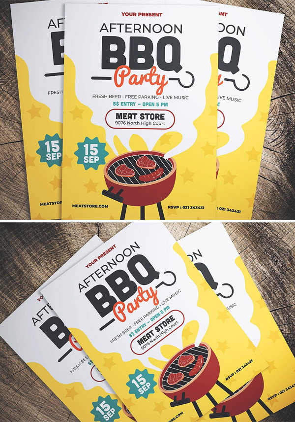 Barbeque Party Flyer Template
