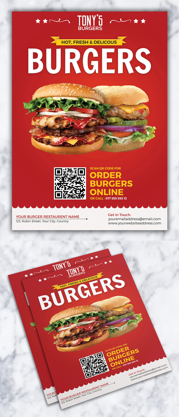 Burger Restaurant Flyer