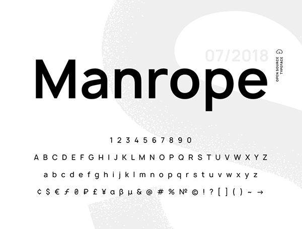 Manrope – Modern Geometric Sans-Serif font