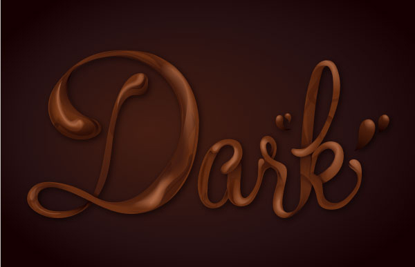 How Sweet! Chocolate Text Vector Effect Tutorial