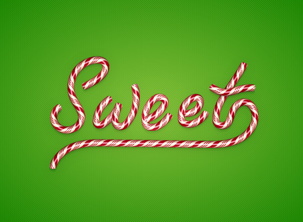 Create a Christmas Candy Text Effect in Illustrator