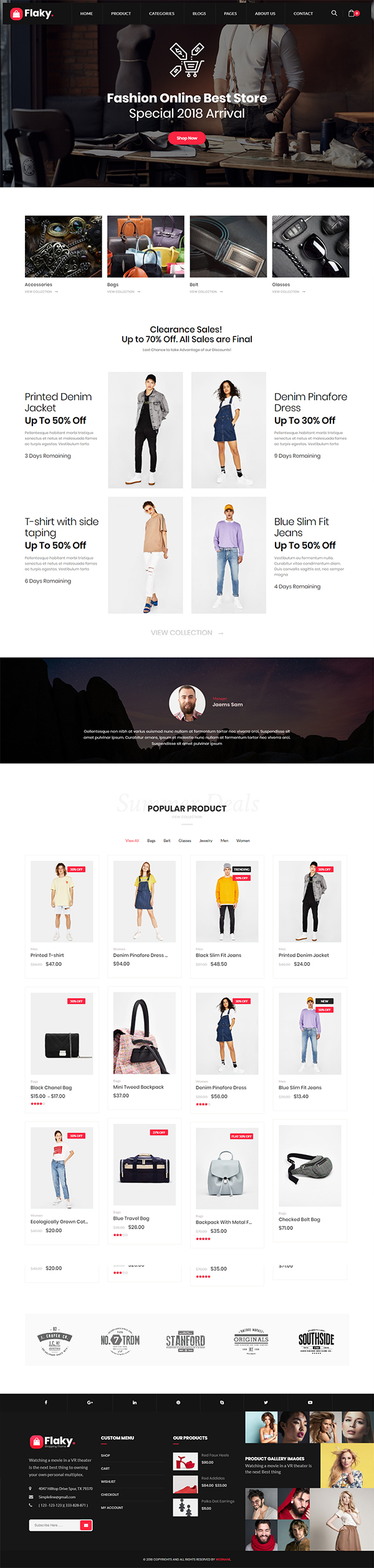 Flaky – A Responsive WooCommerce Theme for Online Shopping Websites
