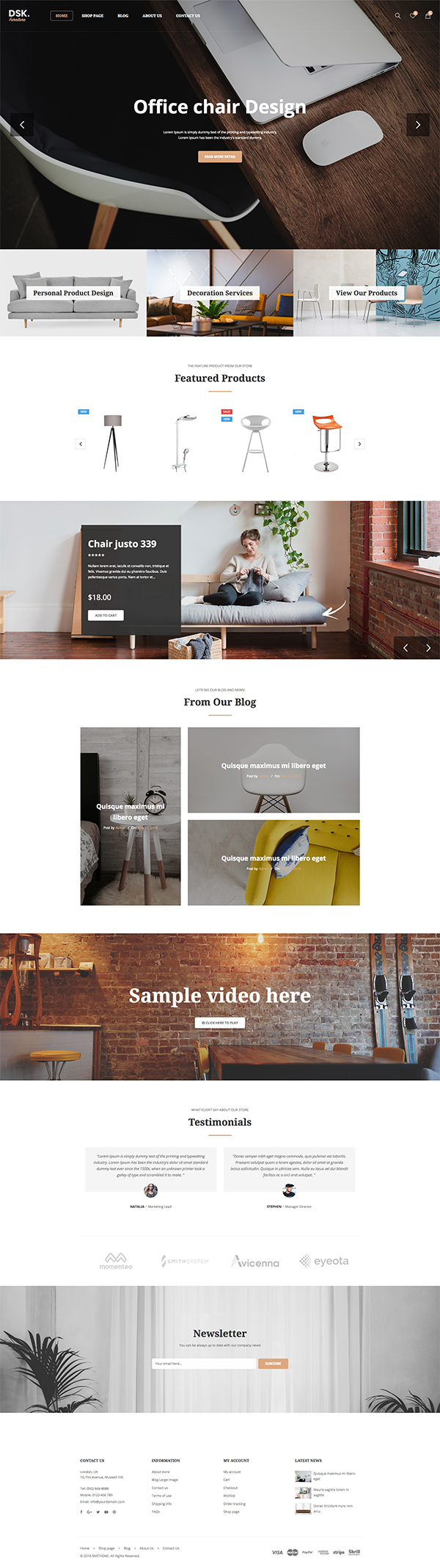 DSK – Furniture Store WooCommerce WordPress Theme
