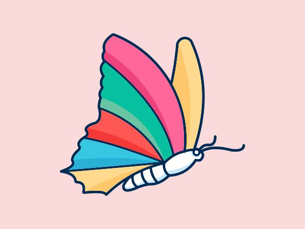 butterfly creative logo