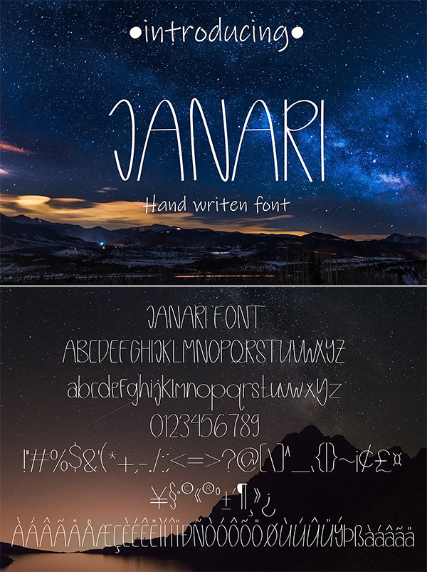 Anari Hand Writen Font