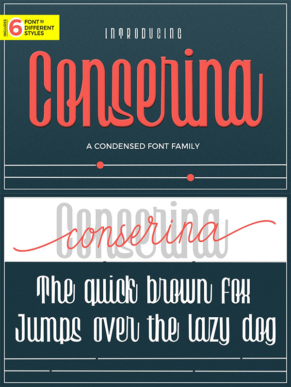 Conserina Typeface